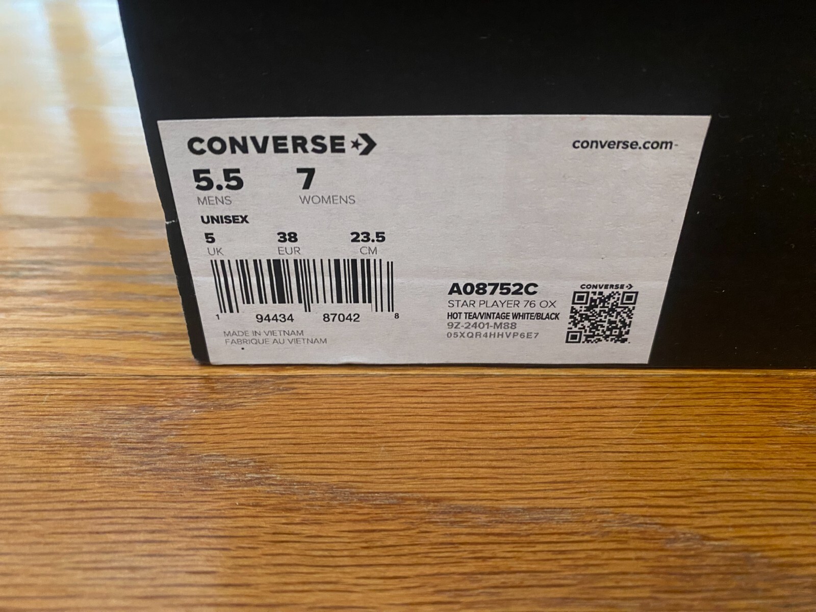 NEW Converse Star Player 76 Low Top Hot Tea Brown A08752C Men's Sizes 5.5-8