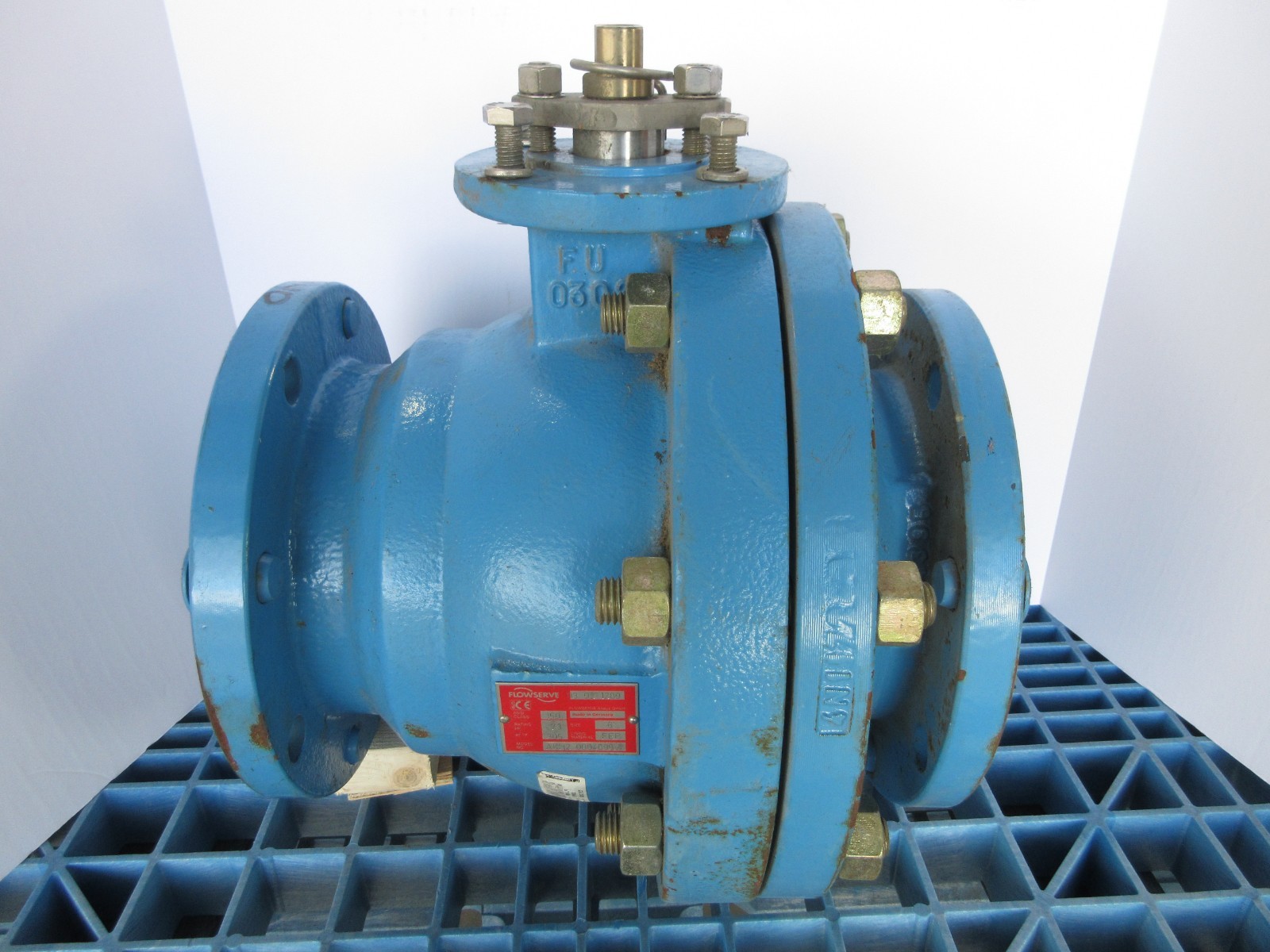 6" Flowserve AKH2 150 Flanged FEP Lined Ball Valve