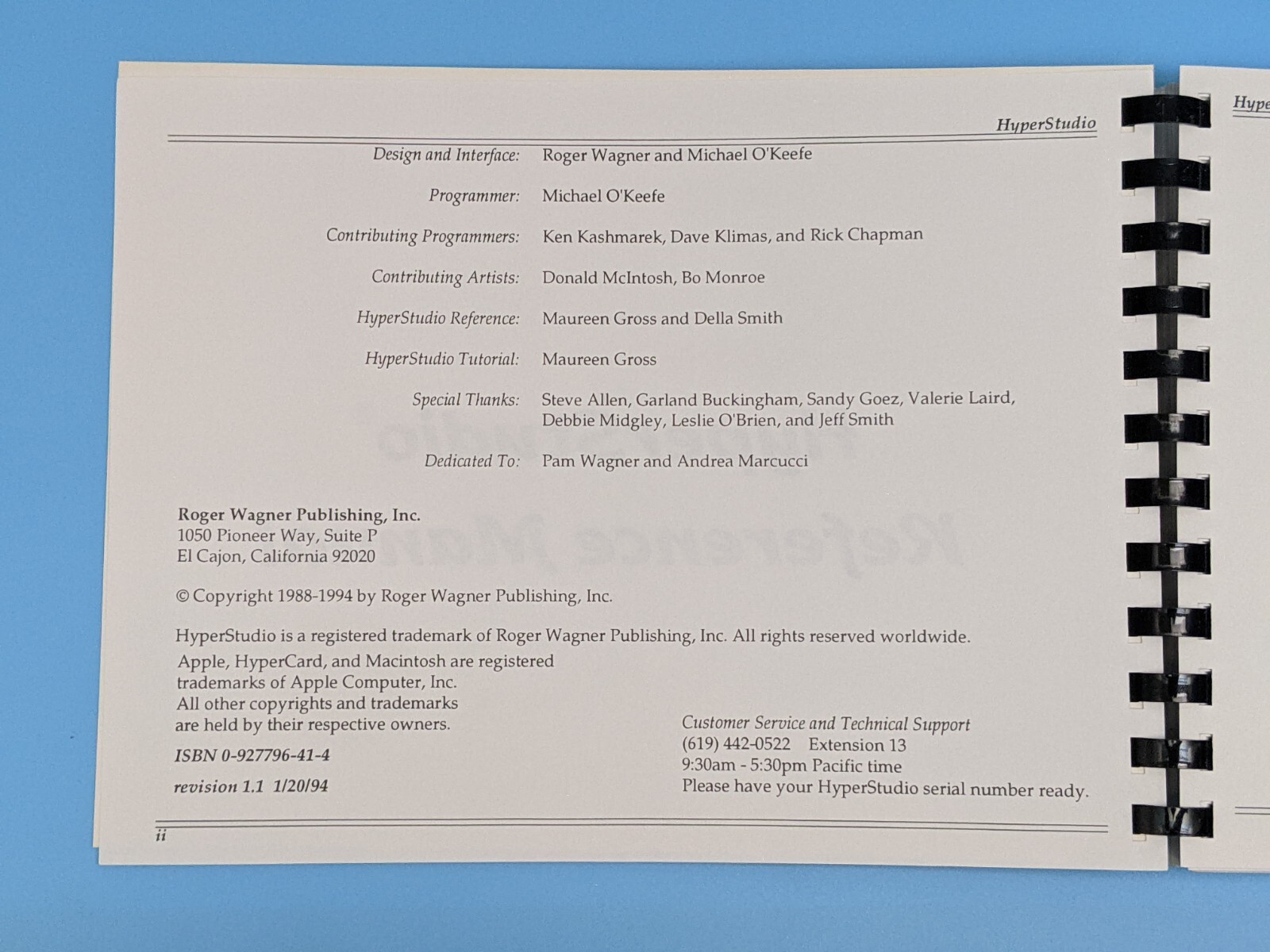 HyperStudio Rager Wagner Guides Reference Tutorials + 3.5” Preview Disk Mac 1992