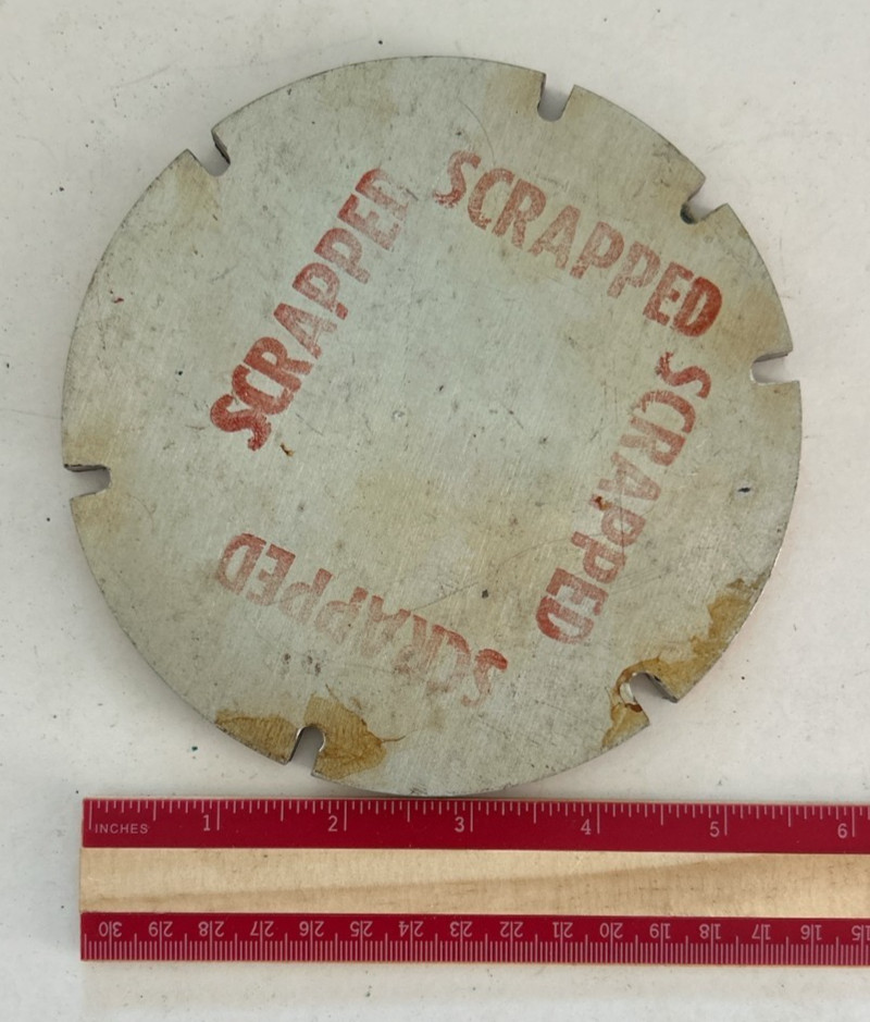 1960S/70S NASA SPACE PROGRAM UNIDENTIFIED METAL RING (SCRAPPED) A
