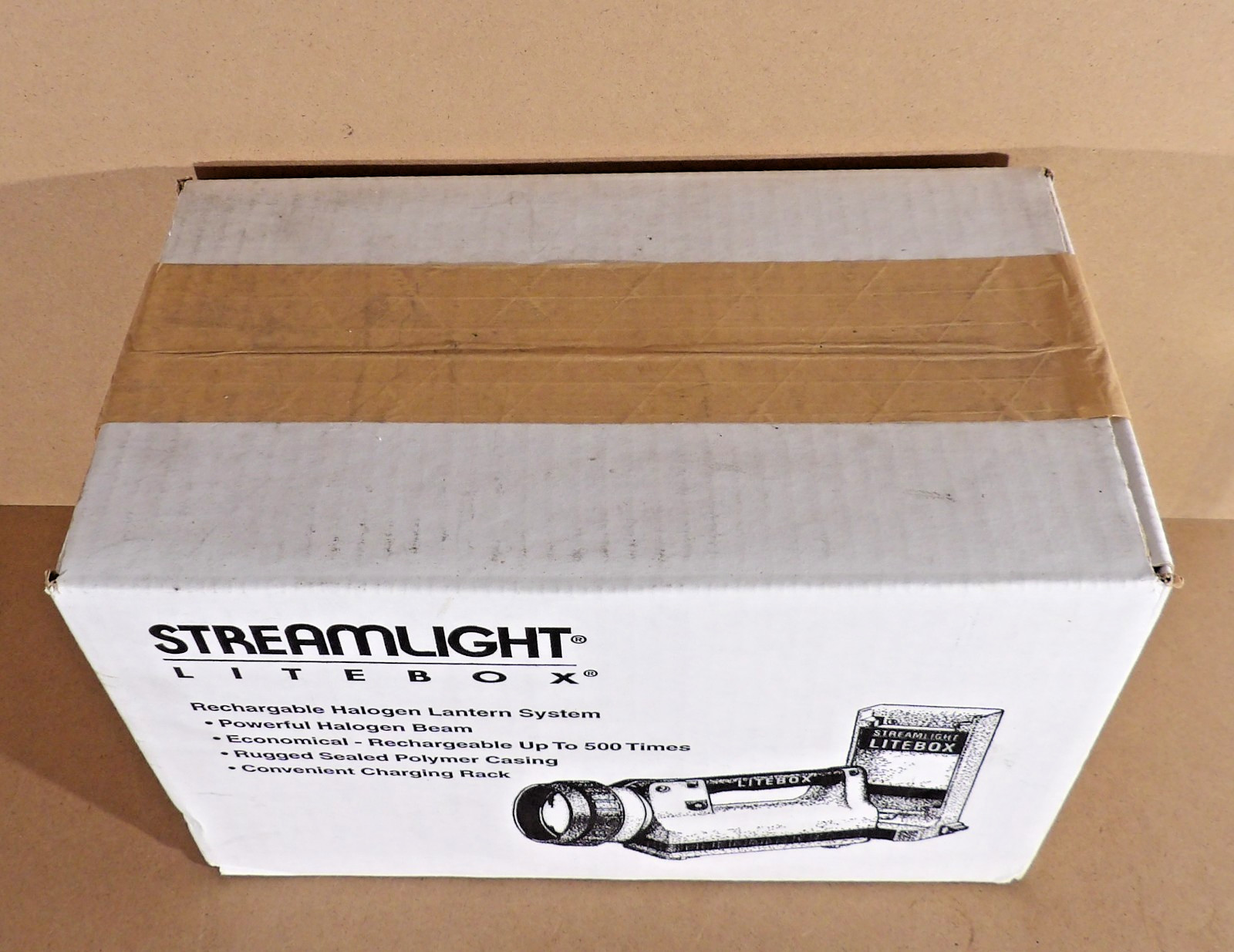 Streamlight Litebox 45131 Rechargeable Halogen Lantern System Orange New/Sealed