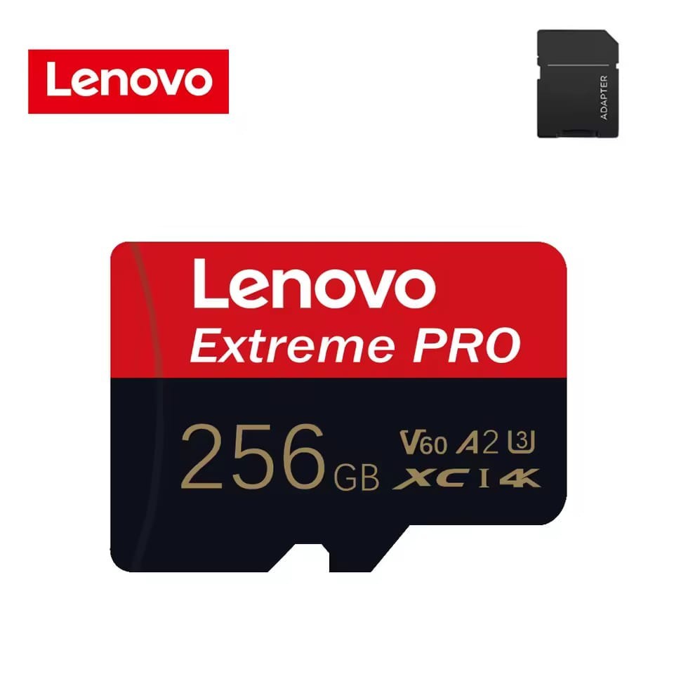 Lenovo Extreme PRO MicroSD Card V60 A2 U3 XC I 4K High Speed Storage