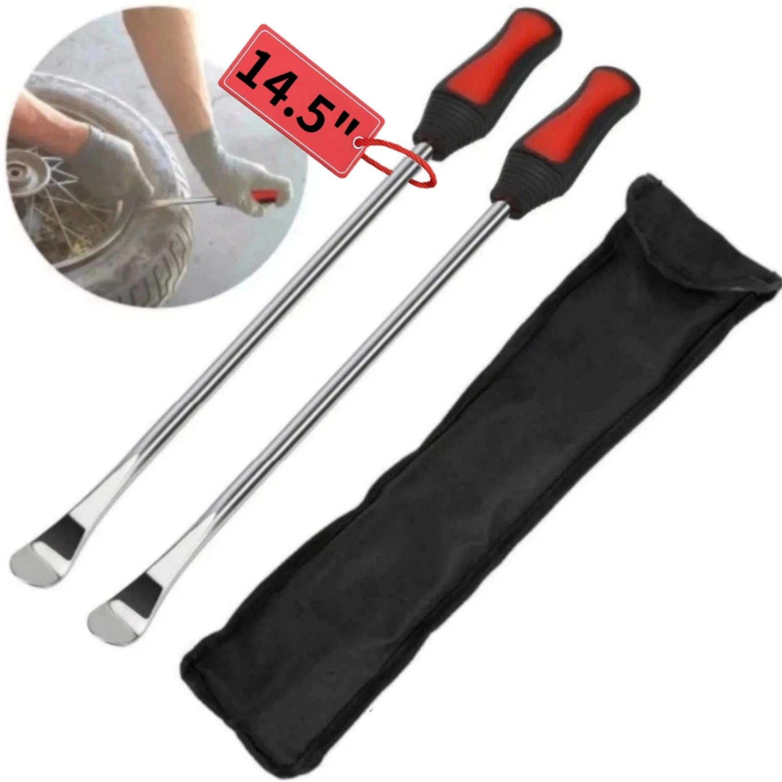 2pcs Tire Mount Demount Iron Tire Changing Removal Tire Bar Auto Repair Tool USA