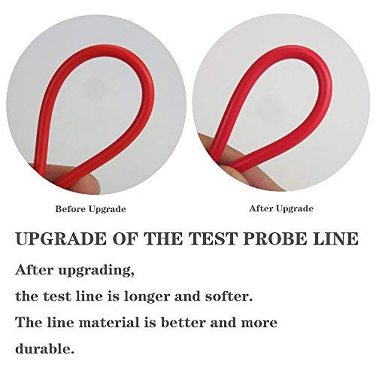 2 Pair Multimeter Voltmeter Cable Thin Needle Tester Unique Probe Test Lead Cord