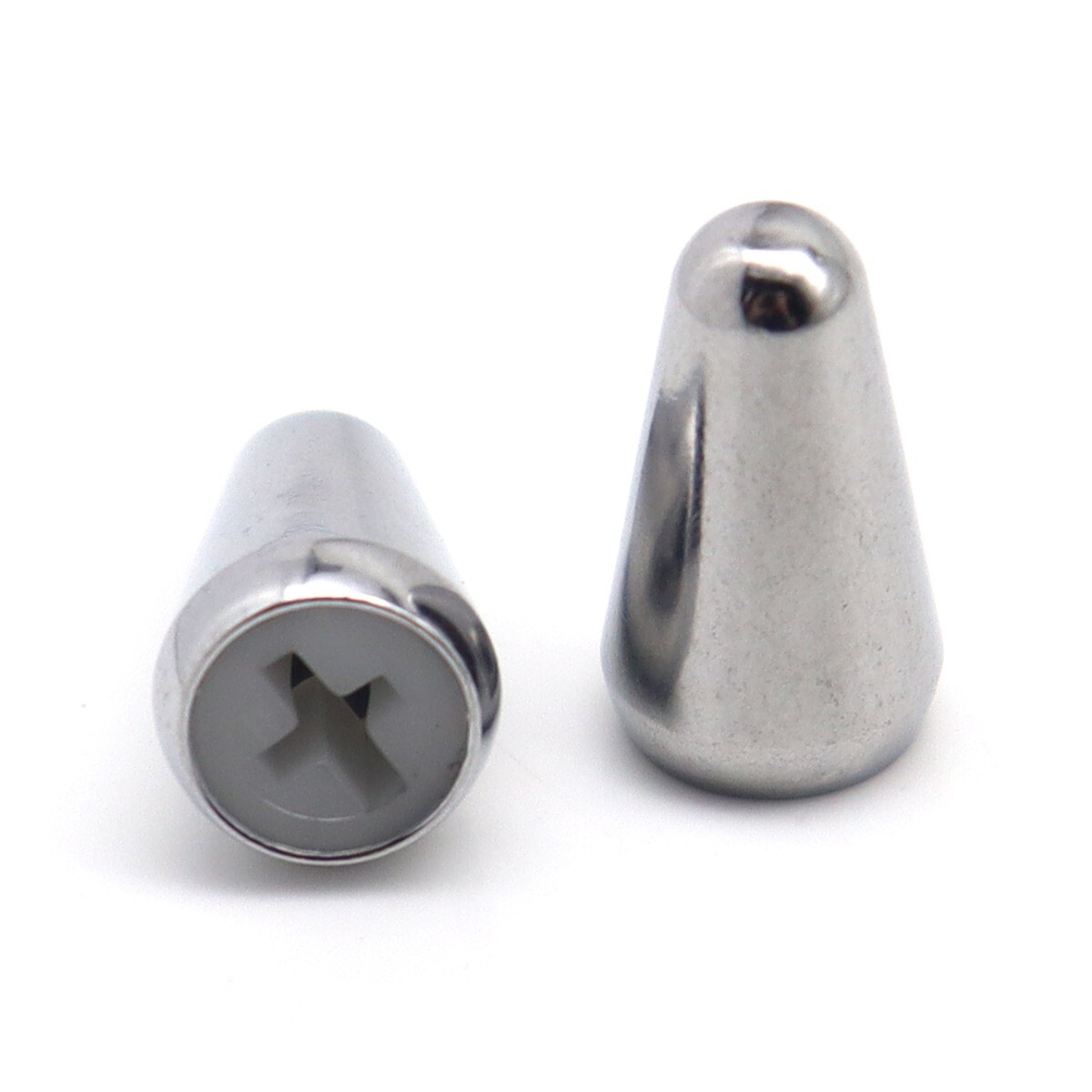 Electric Guitar Pickup Cover Knobs and Switch Tips Chrome Set for FD Start SQ