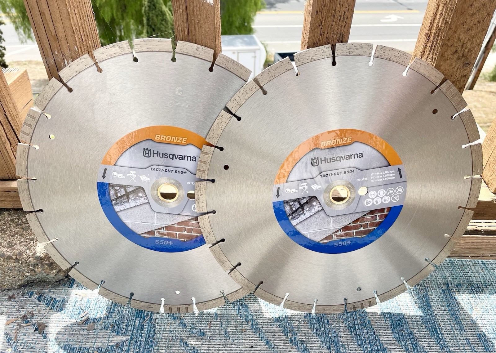 10 pack of 14” Husqvarna Bronze Diamond Blade Brand NEW￼