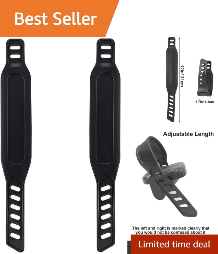 4 Pack Adjustable Bike Pedal Straps for Comfortable Cycling
