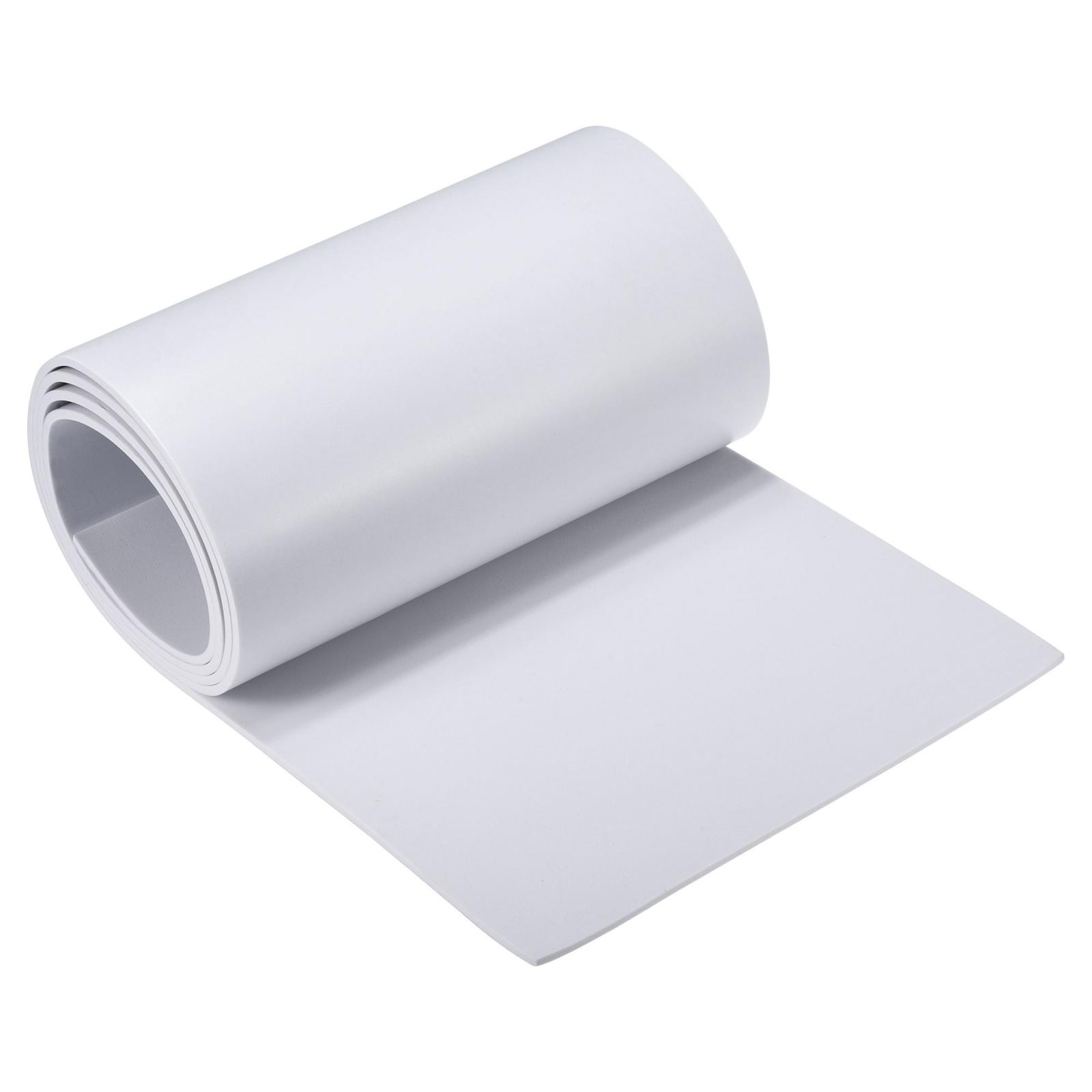 EVA Foam Sheets White Self Adhesive Back 6.56ft x 11.8 Inch 4mm Thickness