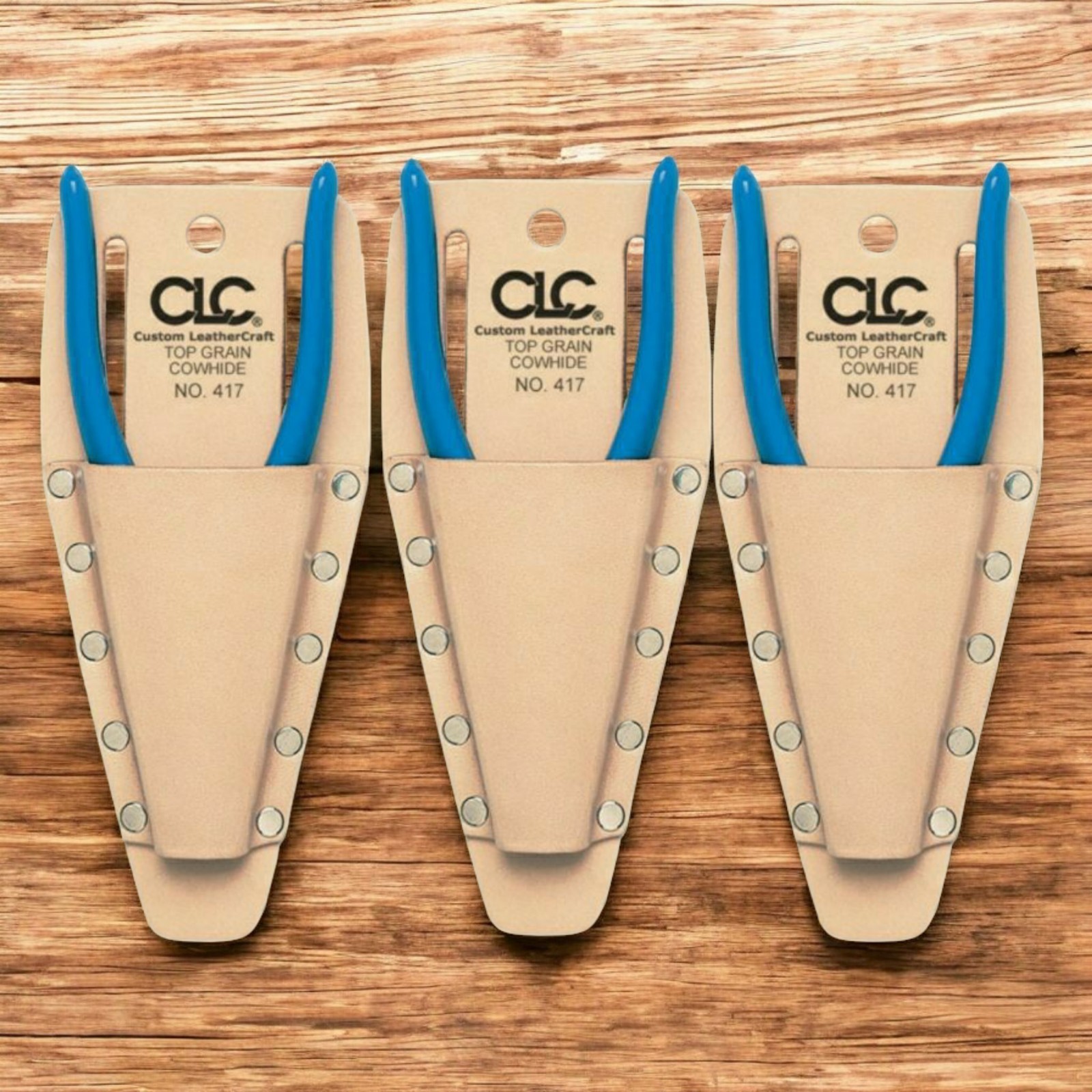 3 Pack CLC Custom Leathercraft 417 Top Grain Plier Tool Holder