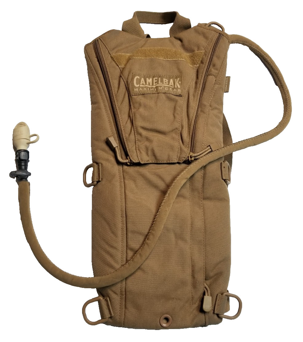 US Military CamelBak Coyote Brown 3L Hydration System Carrier w/ Bladder - MINT