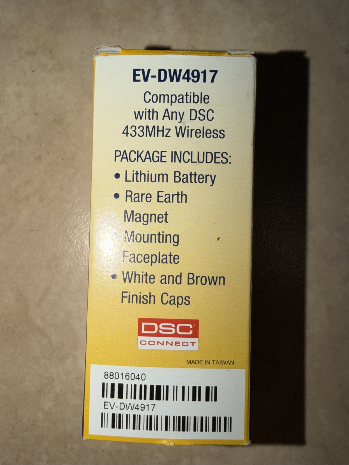 DSC Connect EV-DW4917 Wireless Recessed Door Window Transmitter