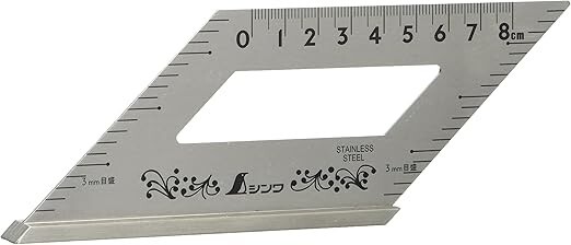 SHINWA 62060 Square Layout Miter ruler 45+135 Degrees carpenter Winkel 8cm 119g
