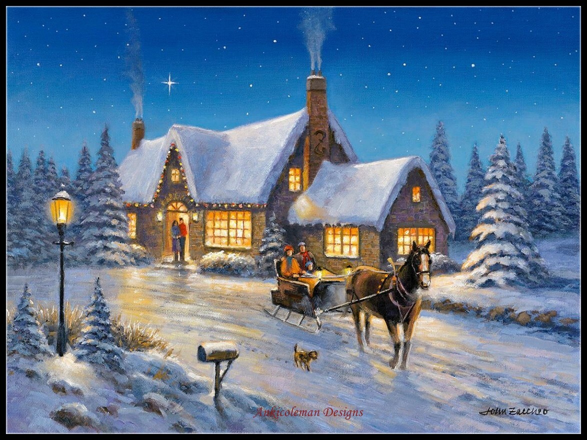 The Warmth of the Season-Chart Needlework Craft DIY-Counted Cross Stitch Pattern