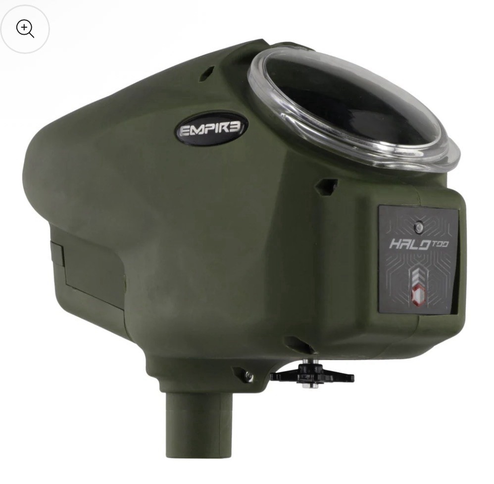 Empire Halo Too Limited Edition Electronic Paintball Loader Hopper - Olive