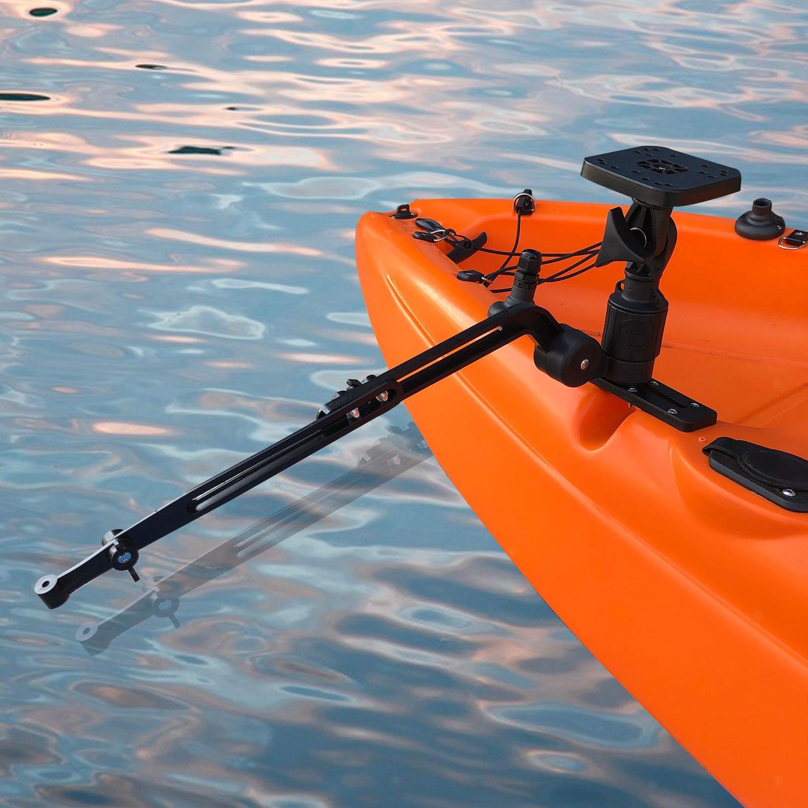 Fish Finder Mount Kayak Boat Accessories Transducer Mounting Arm Ball Mount