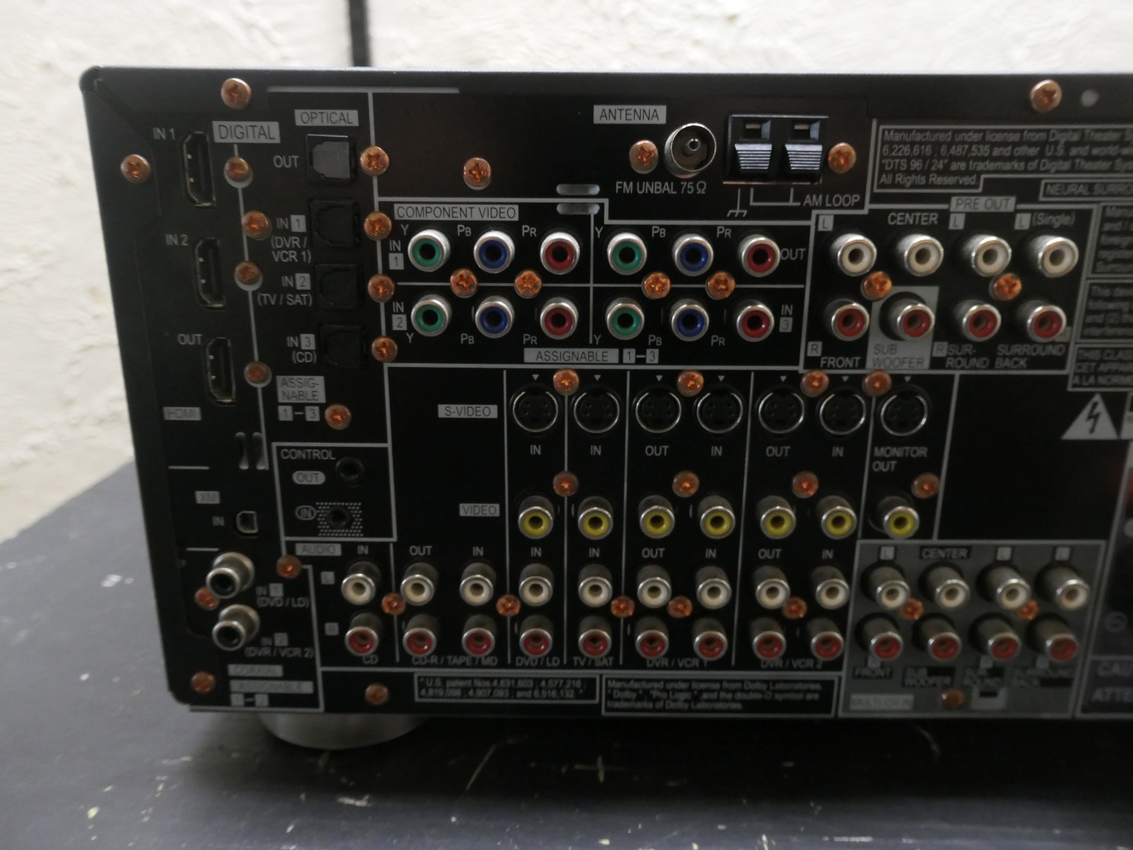 Pioneer VSX-1016TXV 7.1 Channel Surround Sound AV Receiver 1080p HDMI NO REMOTE