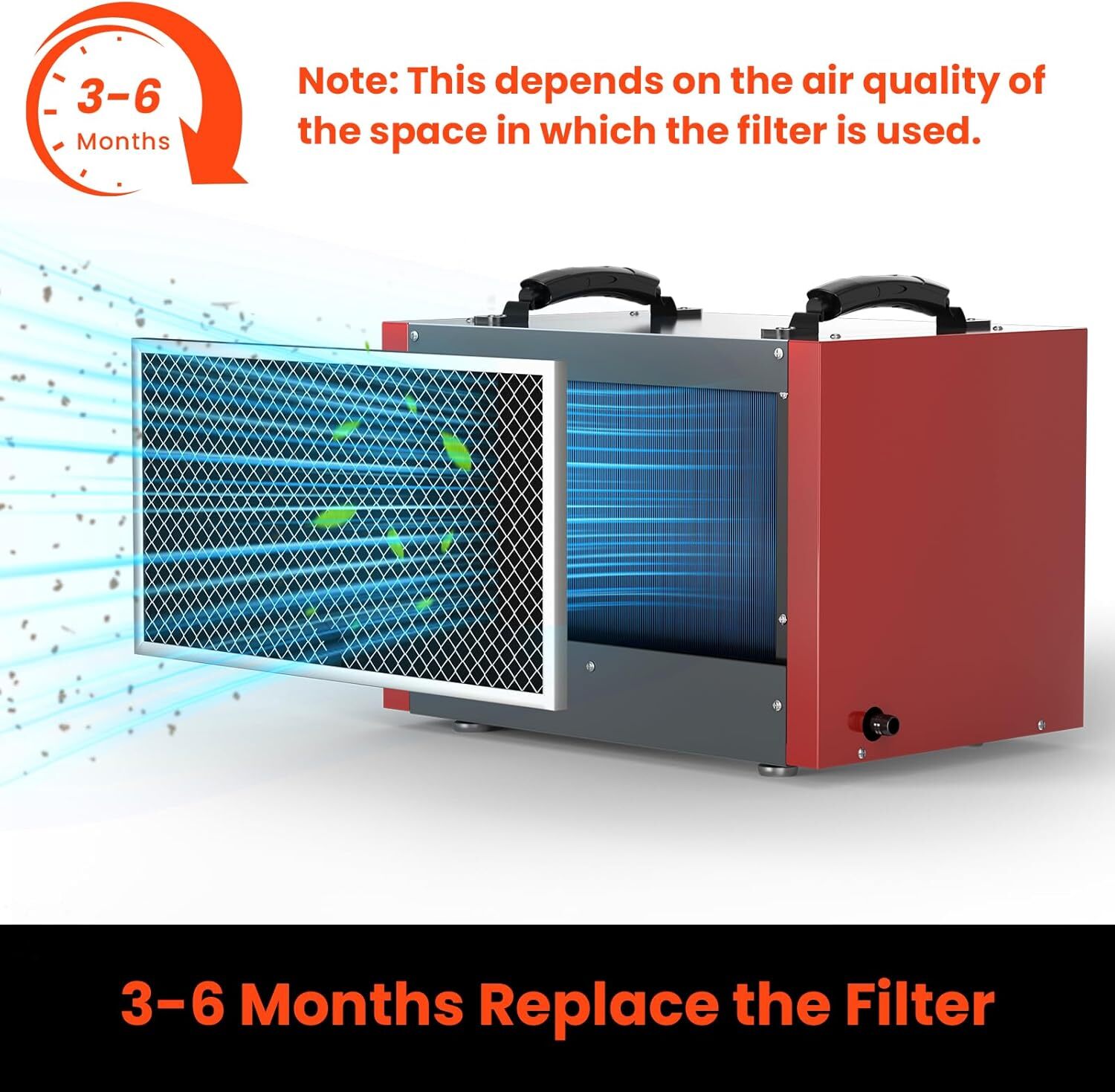 ABESTORM 4-Pack MERV-1 Filter Replacement Set for Dehumidifiers Guardian SN35P