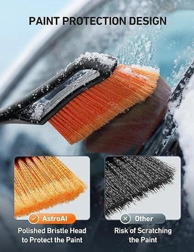 27 Inch Snow Brush and Detachable Ice Scraper Cars, Trucks, SUVs(Heavy Duty ABS)