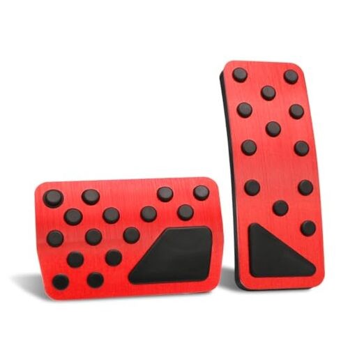 Gas Brake Pedal Cover Compatible for 2011-2021 For Jeep Grand Cherokee Red