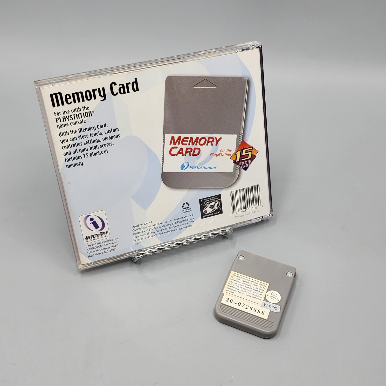 Playstation PS1 Memory Card by Performance / 15 Blocks / Tested / Read
