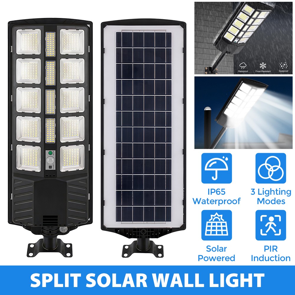 3500W Commercial Solar Street Light Outdoor Dusk to Dawn Super Bright Floodlight