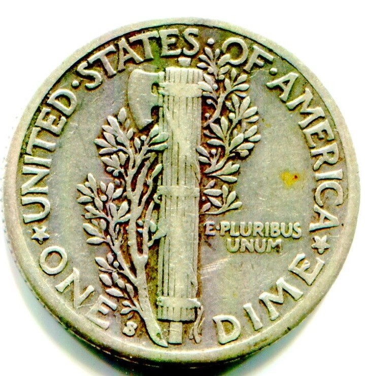 1935-S SILVER MERCURY DIME !! Better Date !! B
