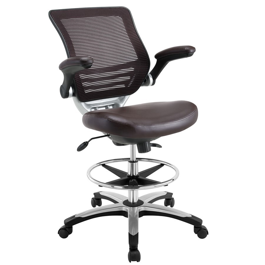 Modway Furniture Edge Drafting Stool, Brown - EEI-211-BRN