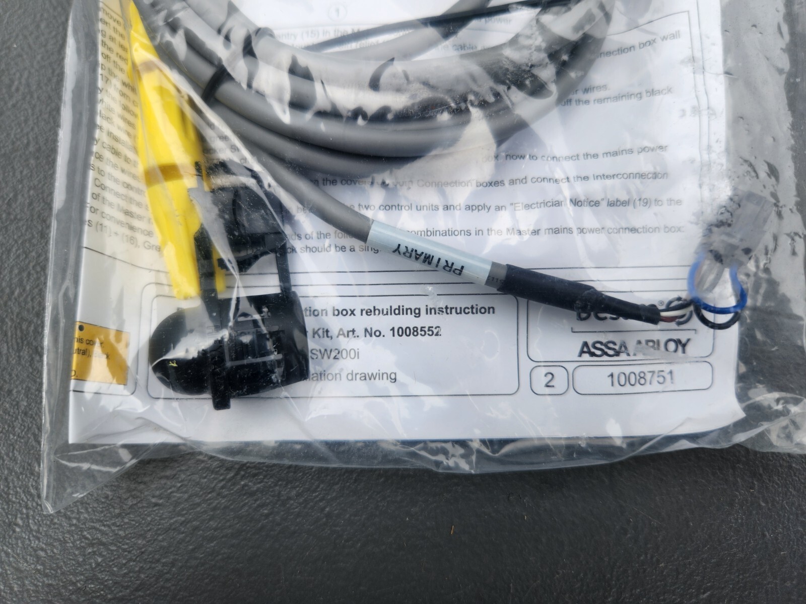 Assa Abloy Besam Double Door Conversion Kit Part 1008552