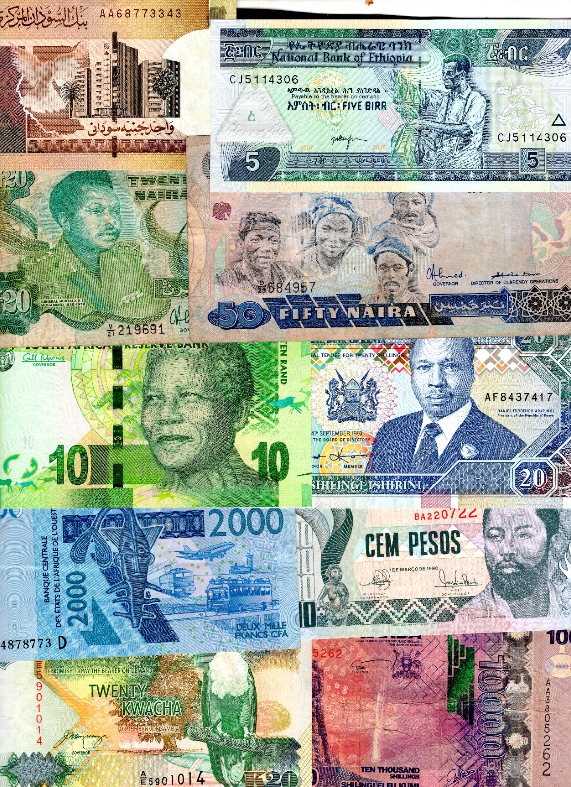 Africa. 100 banknotes. DY23744