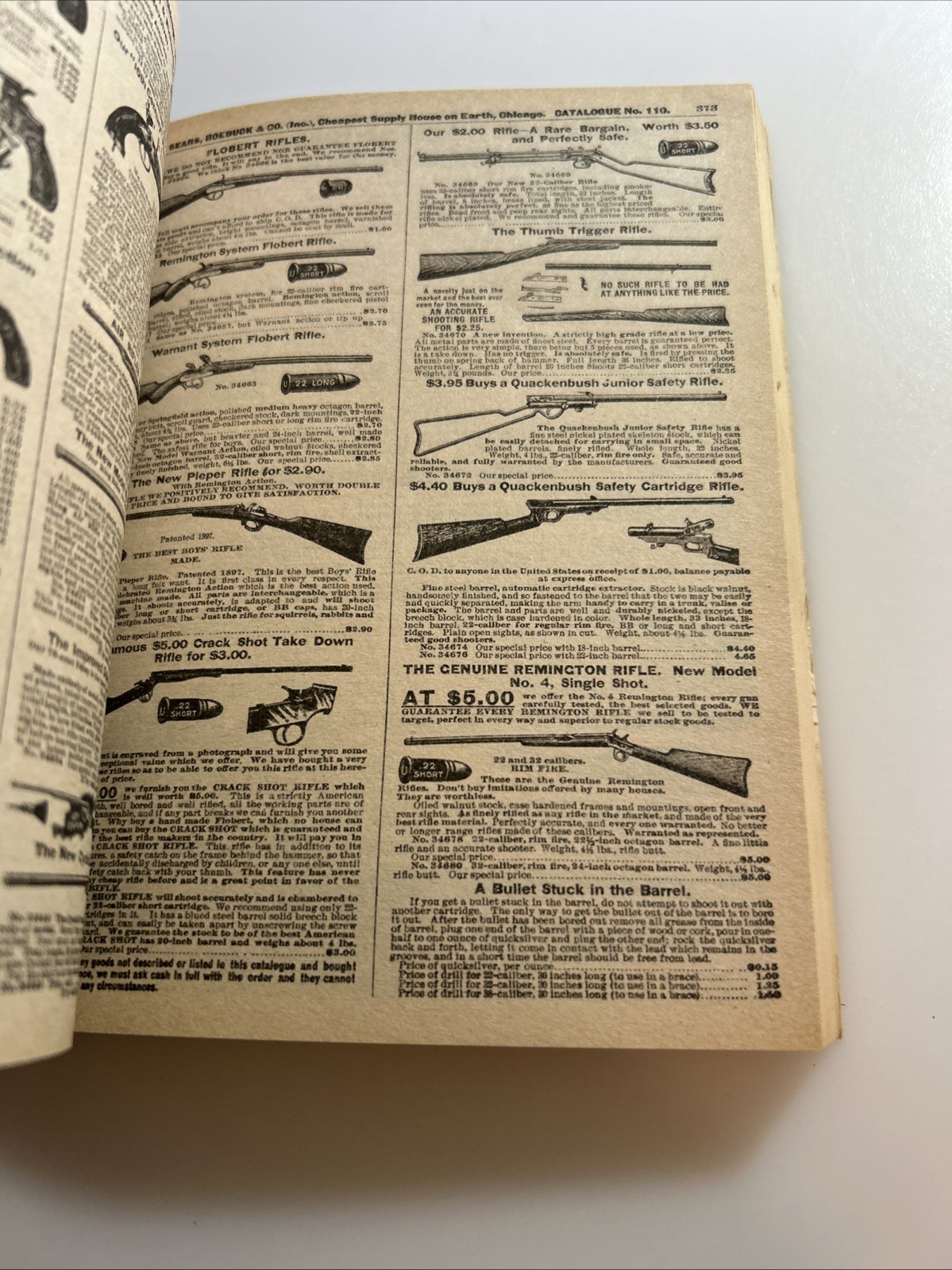 Vintage Sears Roebuck and Co. Fall 1900 Consumers Guide Catalog 1970 2903