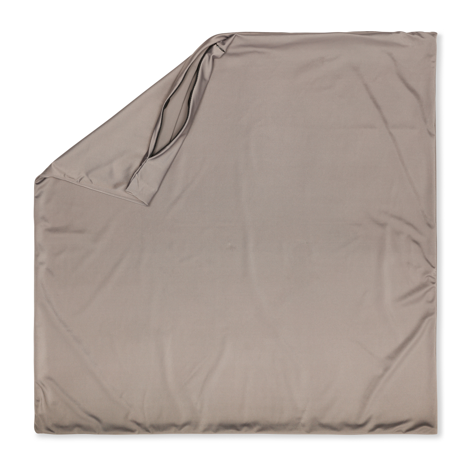 16" x 16" Cover Throw Pillowcases - 85/15 Nylon/Spand Silky Stone Grey