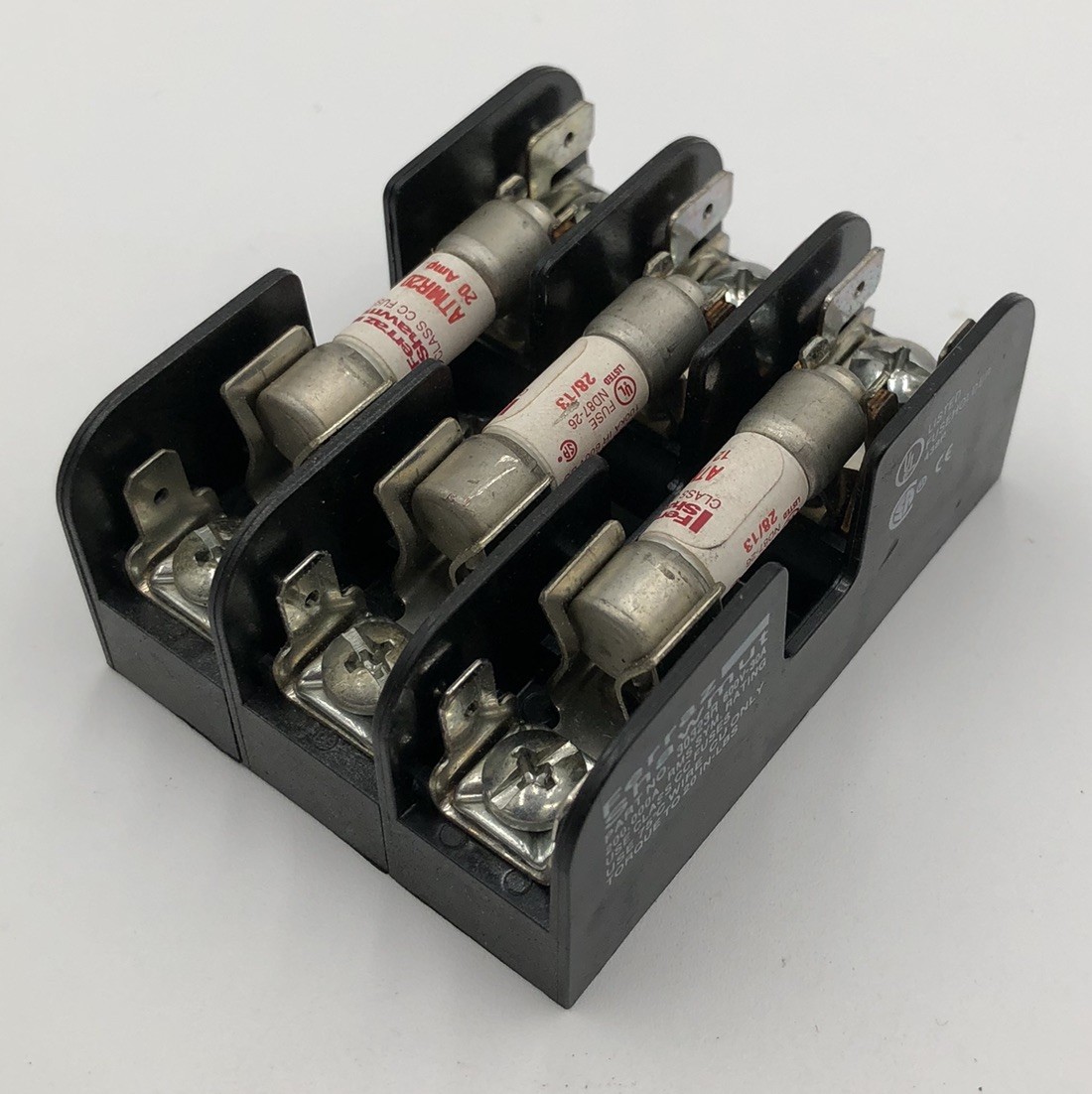 Turbochef Fuse Block 30 Amp 3 Pole 103566 30323R w/ Fuses TESTED OEM Used