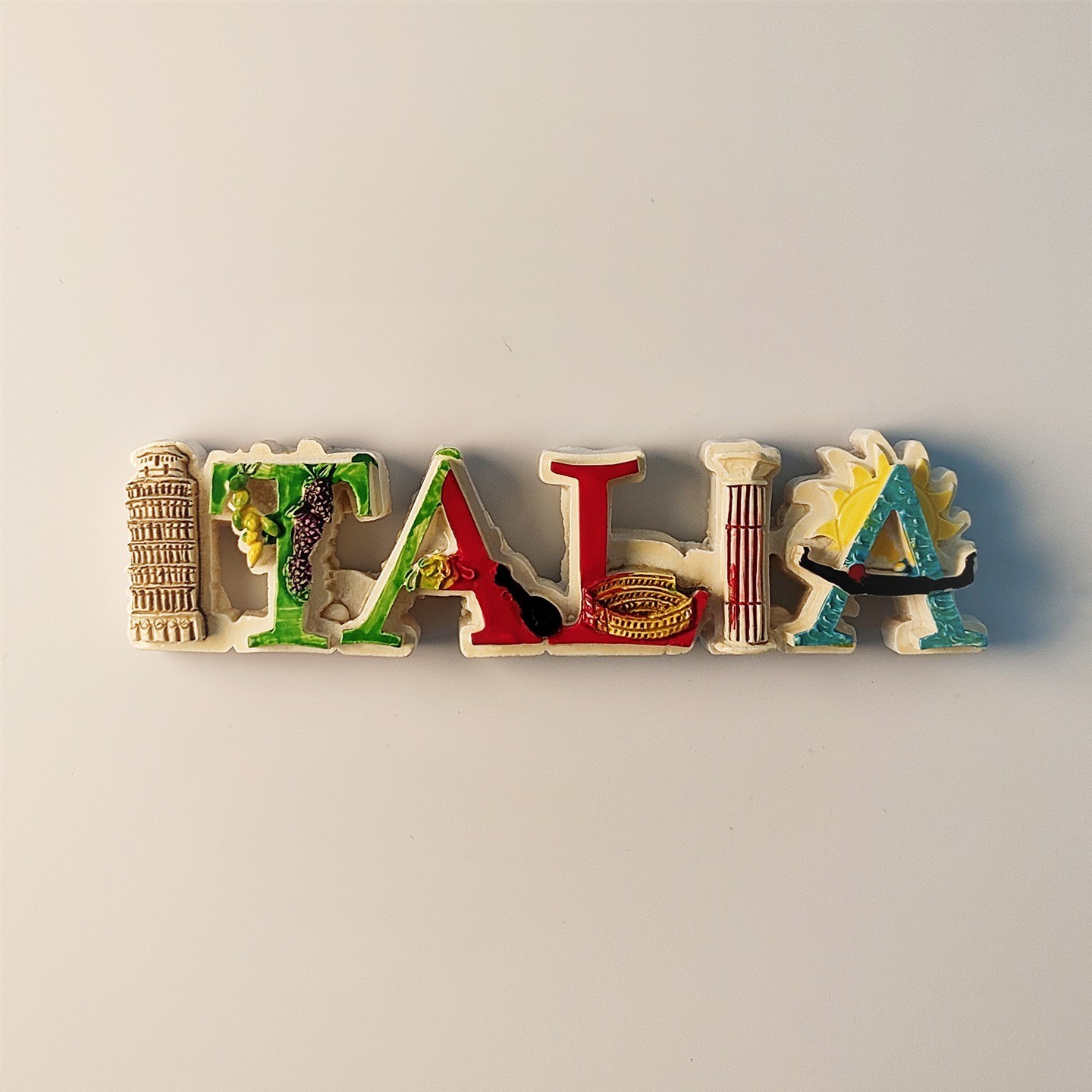 Italy Letter decoration Collectible Tourist Souvenir 3D Resin IDEA Fridge Magnet