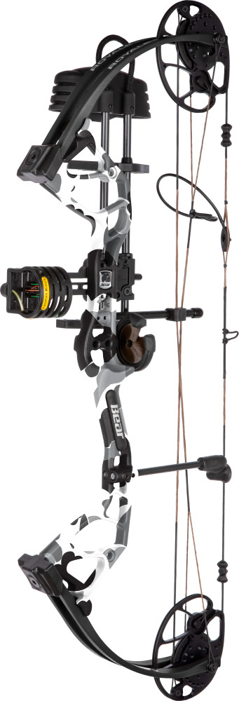 Bear Royale RTH Package LH 50lb Fred Bear Whiteout/Black
