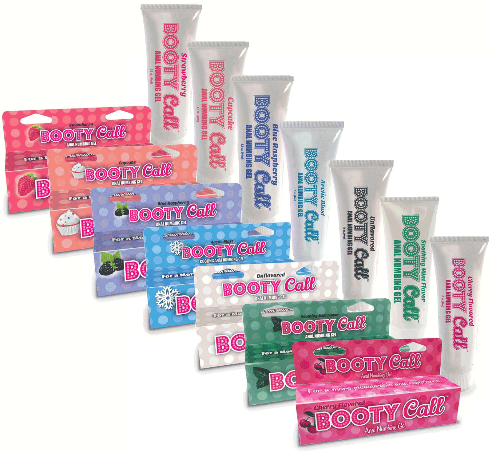 BootyCall Numbing Gel 1.5 oz - Desensitizing Personal Lubricant Lube