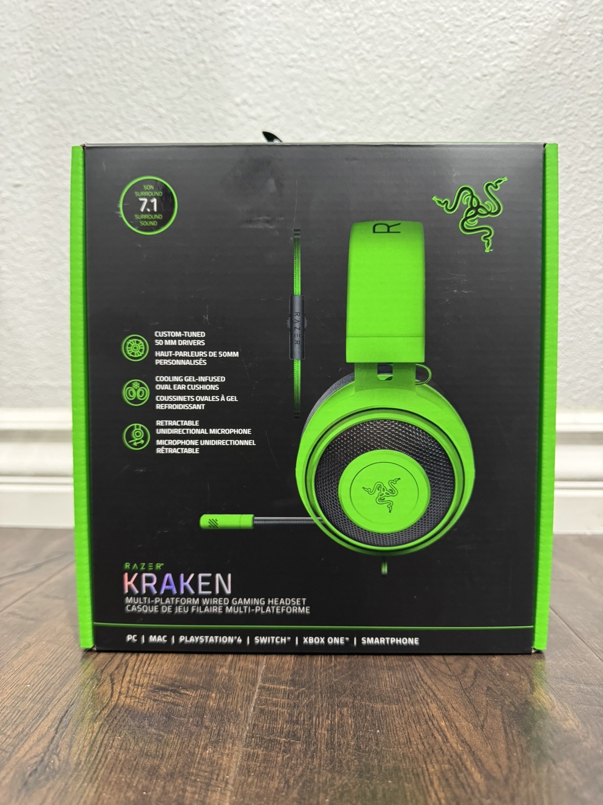 Razer Kraken Multi-Platform Wired Gaming Headset Green -NEW SEALED