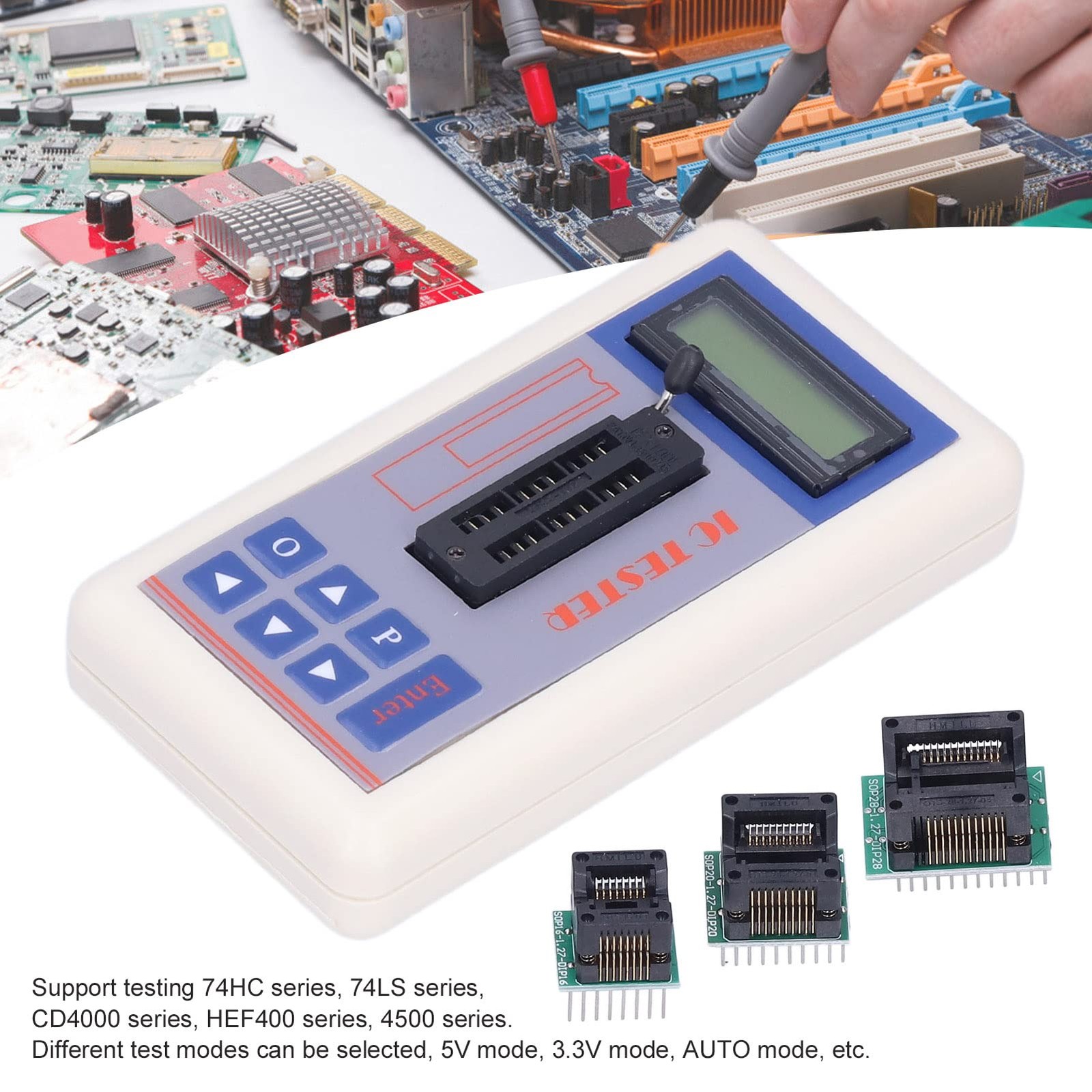 Multifunctional IC Transistor Tester, Integrated Circuit Tester with terminal