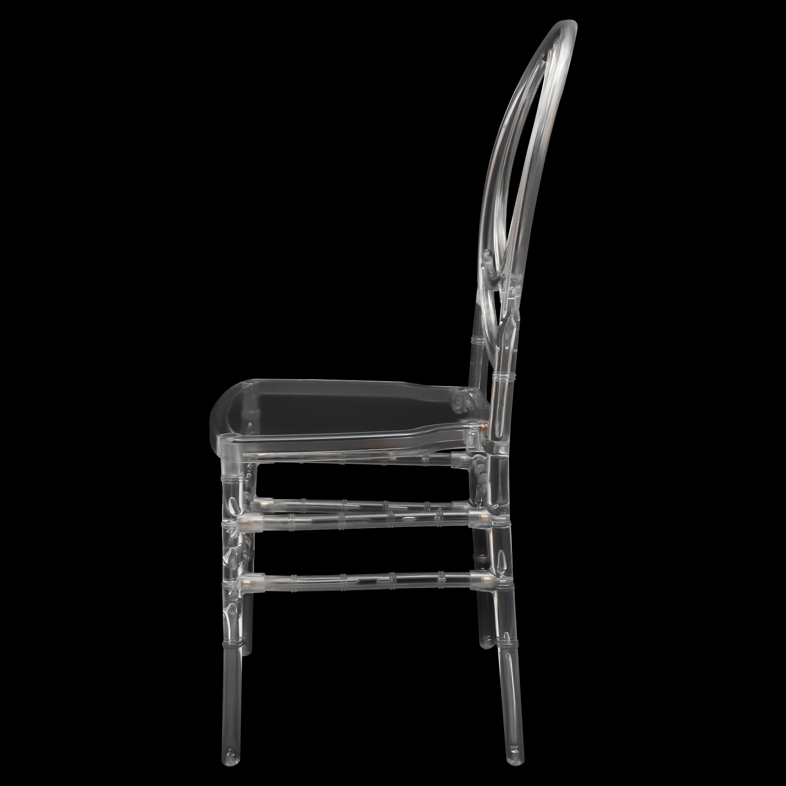 PC Chairs Modern Clear Dining Chairs Elegant Party Event Wedding Chairs