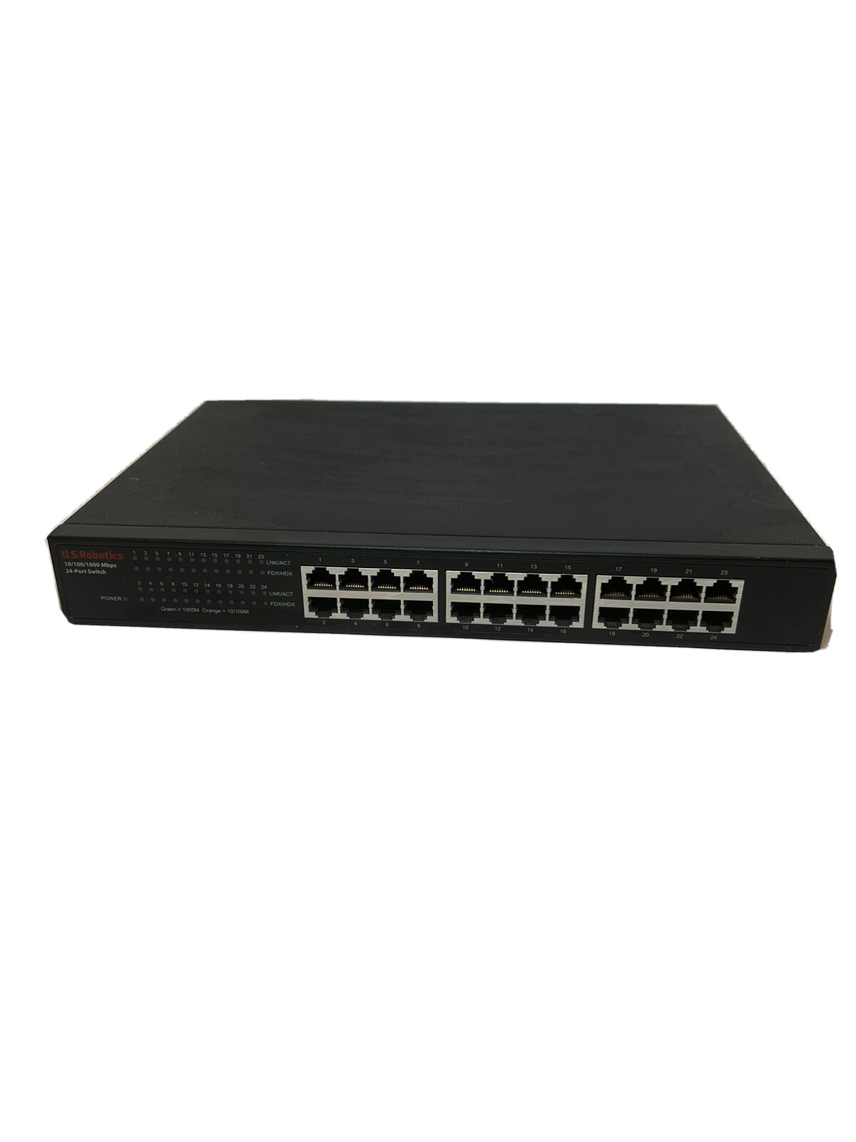 US Robotics 24 Port 10/100/1000 MBPS Switch Model USR 997931 China SN:INB25IAG03
