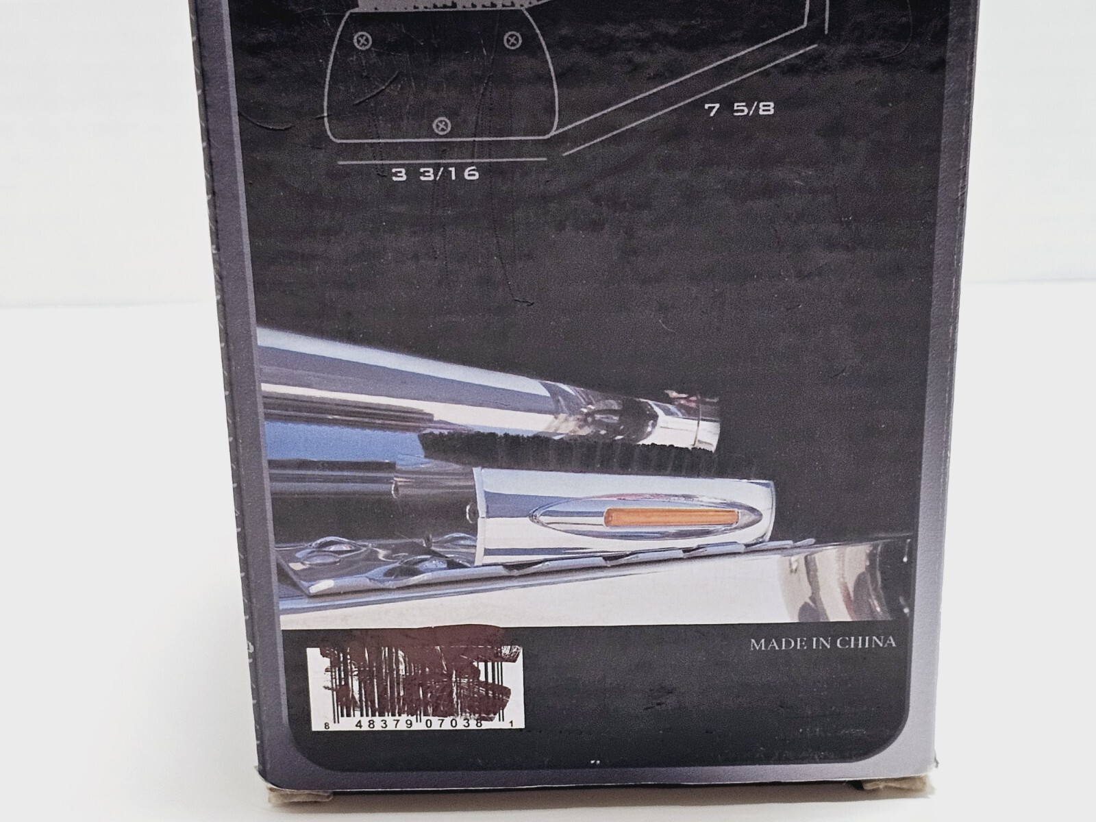 Trux Chrome LED Black Boot Brush TU-140IL