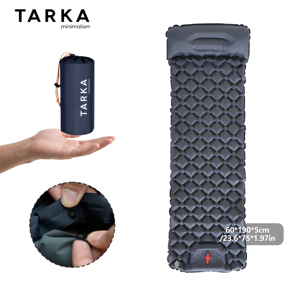 TARKA Inflatable Camping Sleeping Pad Ultralight Self-Inflating Air Mattress