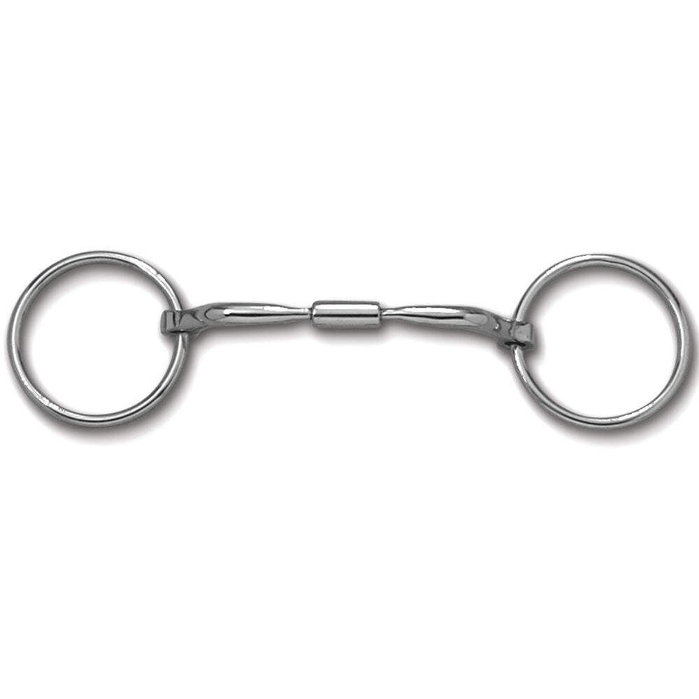 89-28025 Myler Loose Ring with Stainless Steel Comfort Snaffle Wide Barrel NEW
