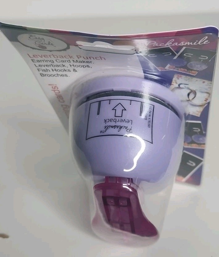 Earring Display Card Hole & Tab Punch For Kidney, Fishhooks, Leverback, Hoops +