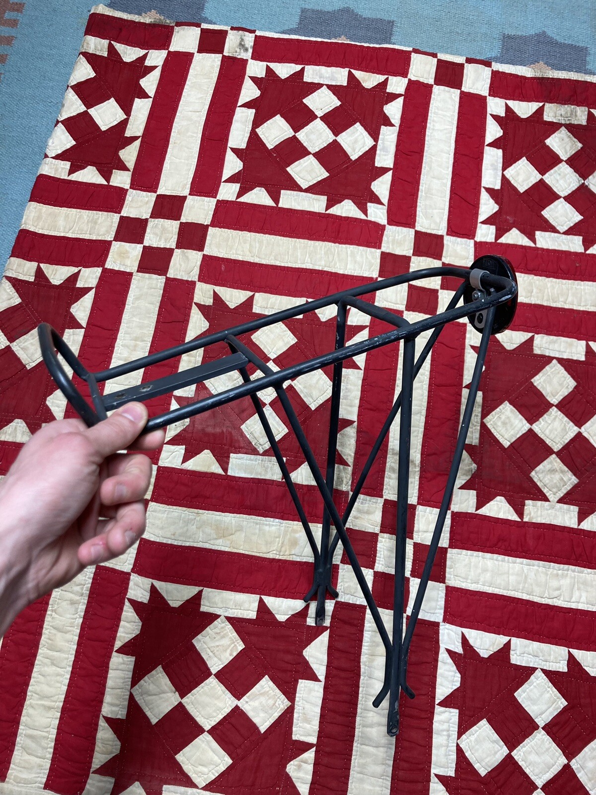 Vtg Vetta Touring Road Alloy Bike Rack carrier fork Camping Italy pannier trek