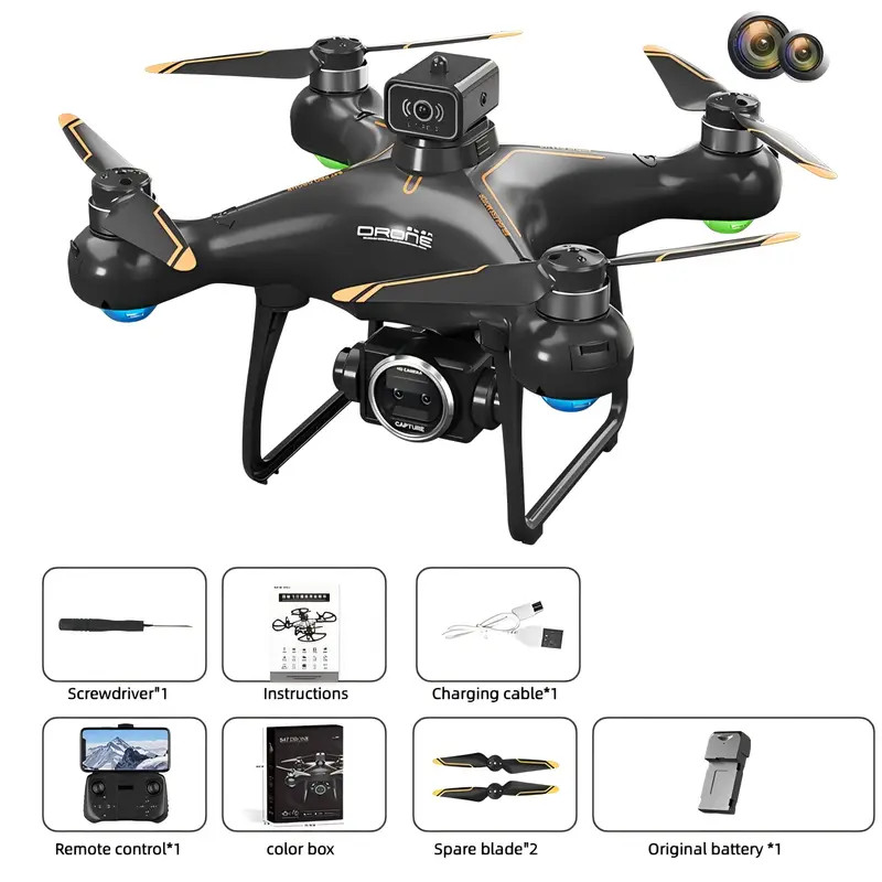 S116 4K Drone RC Brushless Dual Camera WiFi FPV Foldable Quadcopter ND