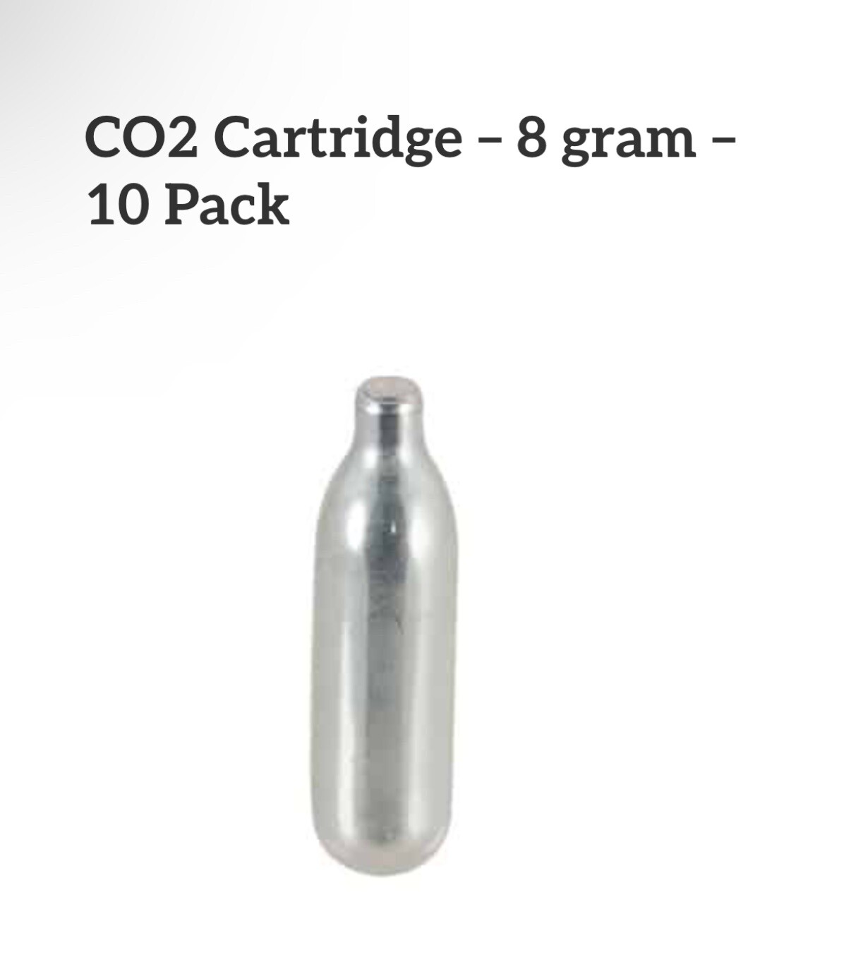 10 Count CO2 Cartridges for First Strike FSC Paintball Pistol Guns, 8 Gram Hi...