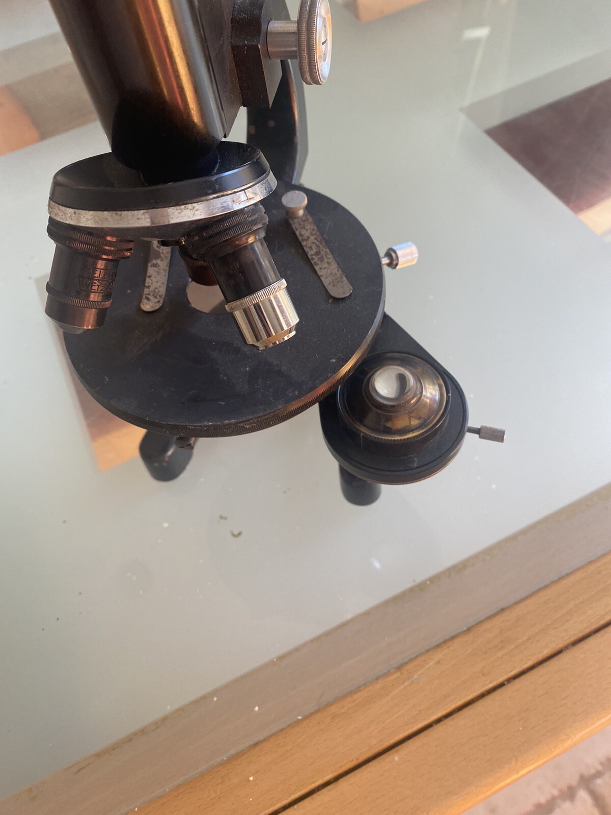 Ernst Leitz Wetzlar WW II Military Microscope W/ Original Case.