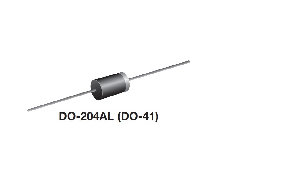 4 pcs 1N4001 50V, 1A RECTIFIER DIODE. DO-204