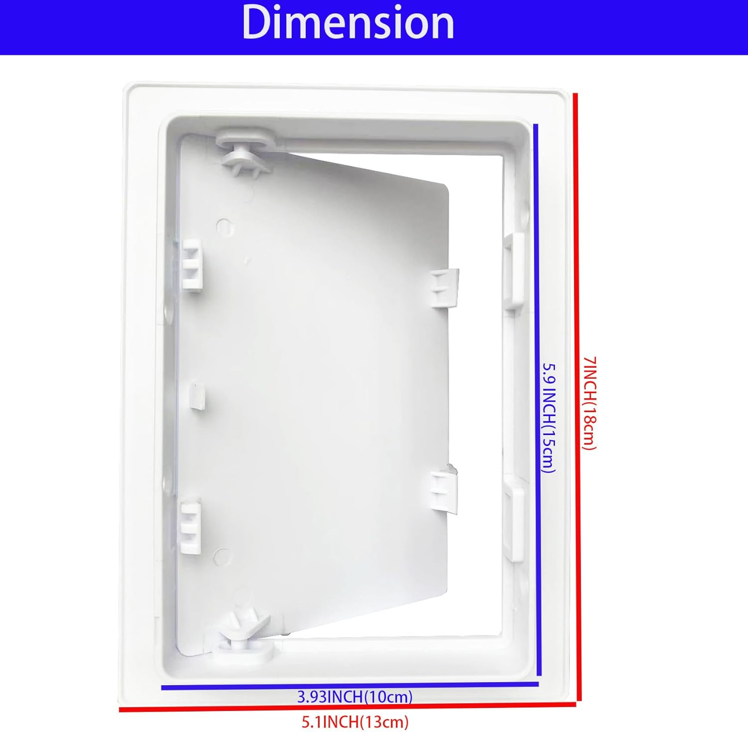 Access Panels for Drywall, 4 X 6 Inch Wall Hole Covers, Removable Hinged Access