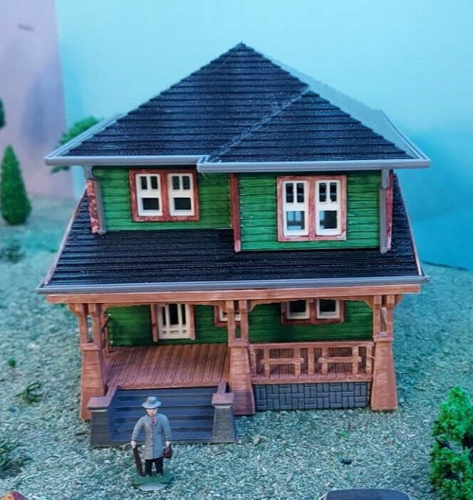 HO Scale (1:87) Model Building "The Americus" – 3D Printed Railroad Building Kit